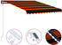vidaXL Einziehbare Markise mit Windsensor & LED 300 x 250cm orange braun (3055295)