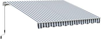 Outsunny Gelenkarmmarkise 2,95x2,5m grau/wei&szlig; (840-176)