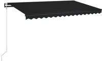 vidaXL Markise Automatisch Einziehbar 400x350 cm Anthrazit
