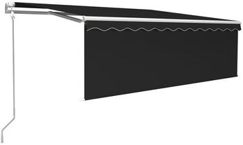 vidaXL Markise mit Windsensor & LED 450x300cm anthrazit (3069334)