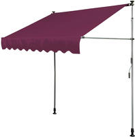 QUICK STAR Klemmmarkise 250x130cm Bordeaux