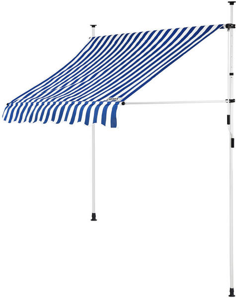 Detex Klemmmarkise blau/weiß 150cm (108270)