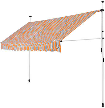 Detex Klemmmarkise orange/schwarz/weiß 400cm (108281)