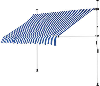 Detex Klemmmarkise blau/weiß 250cm (108272)