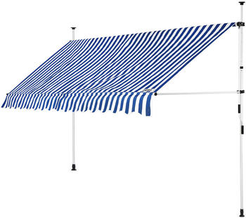 Detex Klemmmarkise blau/weiß 400cm (108275)