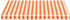 vidaXL Markisenbespannung 300 x 250 cm gelb/orange (312015)