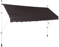 Strattore Klemmmarkise / Balkonmarkise Sonnenschutz 350 cm - Anthrazit - Grau