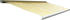 gelb / weiß: Mendler T123 Gestell weiß Polyester 450 x 300 cm