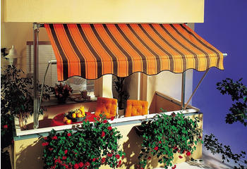 Spettmann LINE Klemmmarkise 250 x 160 cm orange-braun