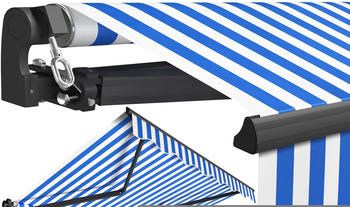 Kesser Gelenkarmmarkise Alu/Polyester 300 x 250 cm blau/weiß