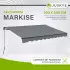 Juskys Markise 300 x 250 cm grau