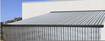 MCW Elektrische Vollkassetten-Markise H124 5x3m Polyester grau/weiß anthrazit