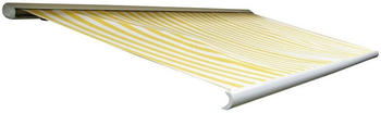 MCW Elektrische Kassettenmarkise H122 4x3m Acryl gelb/wei&szlig;