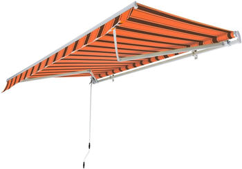 Konifera Gelenkarmmarkise 250x200cm Neigungswinkel verstellbar orange-braun