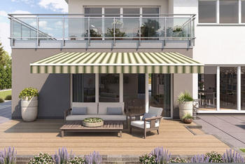 wismar Markisen Gelenkarmmarkise Classic 350x200cm bordeaux