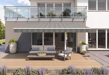 wismar Markisen Gelenkarmmarkise Classic 450x300cm grau