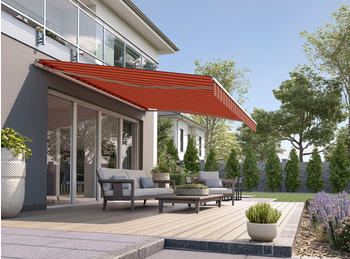 wismar Markisen Gelenkarmmarkise Classic 450x300cm orange-braun