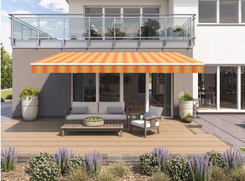 wismar Markisen Gelenkarmmarkise Classic 450x300cm orange-gelb