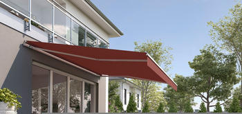 wismar Markisen Gelenkarmmarkise Classic 450x300cm rostrot