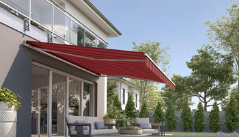 wismar Markisen Gelenkarmmarkise Classic 450x350cm bordeaux