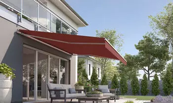 wismar Markisen Gelenkarmmarkise Classic 500x400cm rostrot