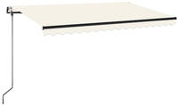 vidaXL Markise Automatisch Einziehbar 400x350 cm Creme