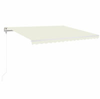 vidaXL Markise Automatisch Einziehbar 400x350 cm Creme