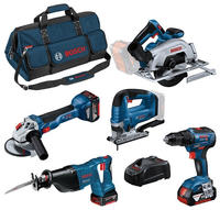 Bosch 0615990N39, Bosch Combo Kit Set, 5 18V: GSR 18V-55/GWS 18V-10/GKS...