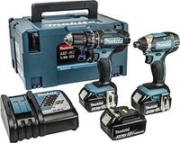 Makita - Dlx 2131 Jx1 Akku Kombo Kit 18 V Mit Dhp 482 62 Nm + Dtd 152 165 Nm + 3x