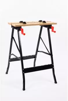 Kinzo Mobile Werkbank mit Schraubstock, 100kg Belastbarkeit (71272)