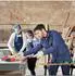 Relaxdays Werkbank klappbar, mobil, mit Spannbank