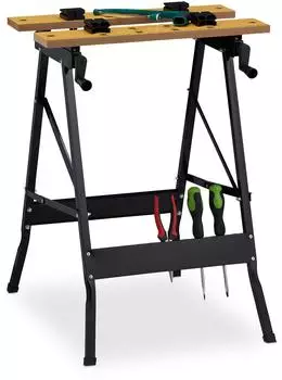 Relaxdays Werkbank klappbar, mobil (56x62cm)