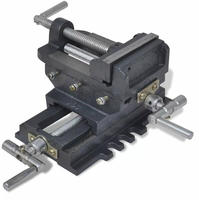 vidaXL Maschinenschraubstock Kreuztisch Handbetrieb 78 mm