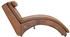 vidaXL Massage Chaiseloungue Wildleder-Optik braun