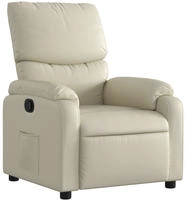 vidaXL Massagesessel Creme Kunstleder