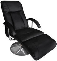 vidaXL Massagesessel Schwarz Kunstleder