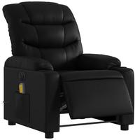 vidaXL Massagesessel Elektrisch Schwarz Kunstleder
