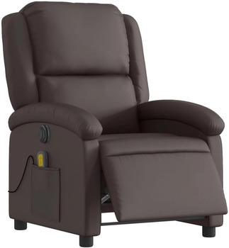 vidaXL Massagesessel Elektrisch Echtleder (3204259)