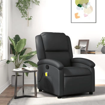 vidaXL Massagesessel Echtleder (371793)