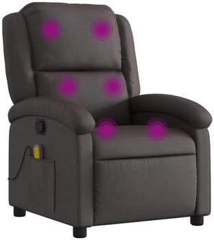 vidaXL Massagesessel Echtleder (371794)