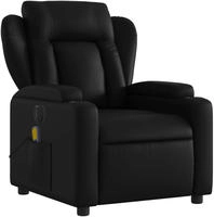 vidaXL Massagesessel Elektrisch Schwarz Kunstleder