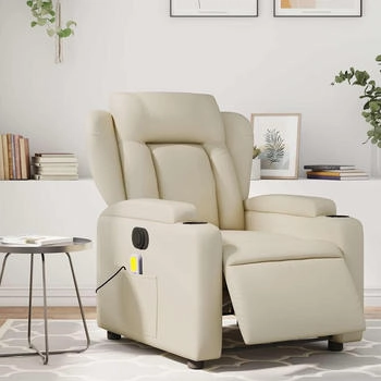 vidaXL Massagesessel Elektrisch Kunstleder (3204538)