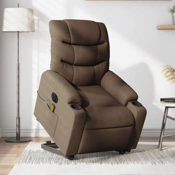 vidaXL Elektrischer Massagesessel mit Aufstehhilfe Stoff (3206676)