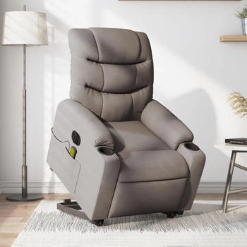 vidaXL Elektrischer Massagesessel mit Aufstehhilfe Stoff (3206679)