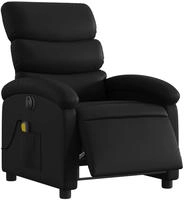 vidaXL Massagesessel Elektrisch Schwarz Kunstleder