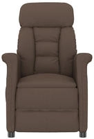 vidaXL Massagesessel Braun 96,5 x 70,5 x 95 cm Mikrofaser
