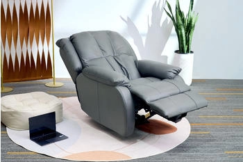 Happy Home Massagesessel mit autom. Rücken- und Beinanhebung grau