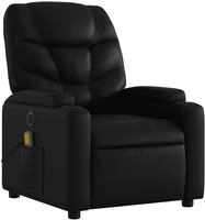 vidaXL Massagesessel Elektrisch Schwarz Kunstleder