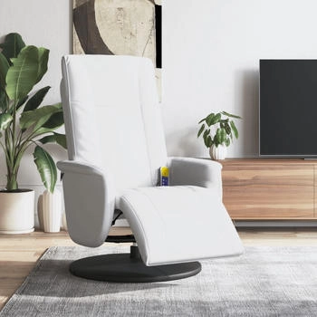 vidaXL Massagesessel mit Fu&szlig;teil Kunstleder (356518)