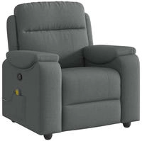 vidaXL Massagesessel Dunkelgrau Stoff